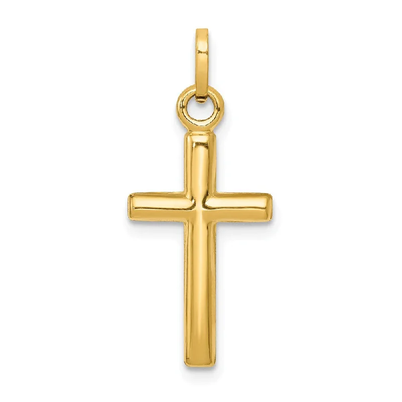 Breathtaking Jewelry At Limited-Time Savings 14k Yellow Gold Small Hollow Polished Cross Charm or Pendant, 10x25mm Breathtaking Jewelry At Limited-Time Savings 14k Yellow Gold Small Hollow Polished Cross Charm or Pendant, 10x25mm