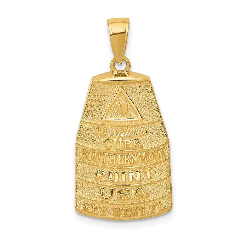 Seasonal Jewelry Clearance – Best Styles At The Lowest Prices 14k Yellow Gold Southern Most Point USA Key West Buoy Pendant Seasonal Jewelry Clearance – Best Styles At The Lowest Prices 14k Yellow Gold Southern Most Point USA Key West Buoy Pendant