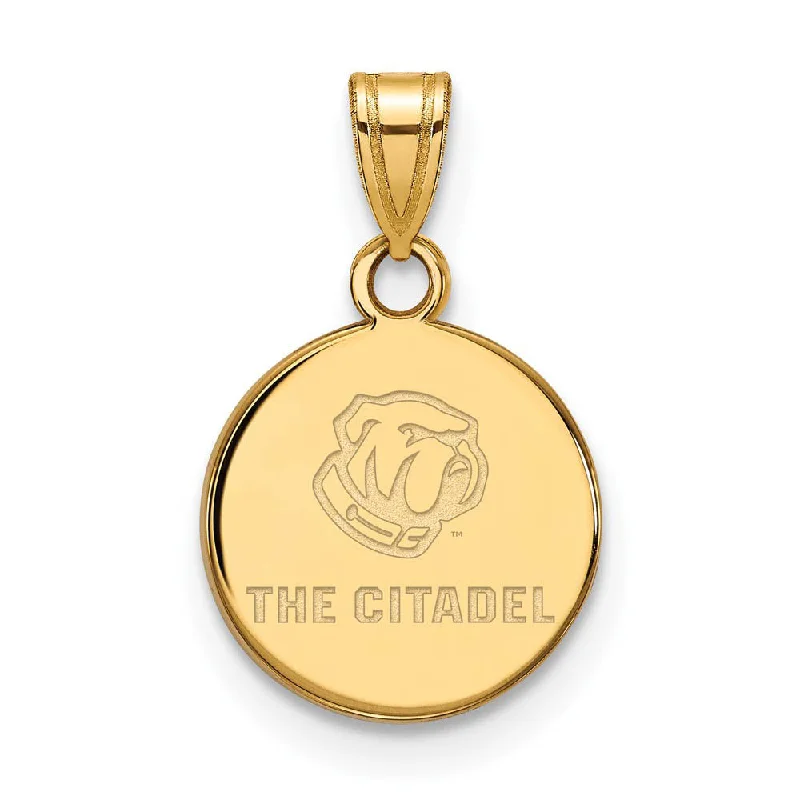 Luxury Jewelry Without The Luxury Price Tag 14K Yellow Gold The Citadel Small Bulldogs Disc Pendant Luxury Jewelry Without The Luxury Price Tag 14K Yellow Gold The Citadel Small Bulldogs Disc Pendant
