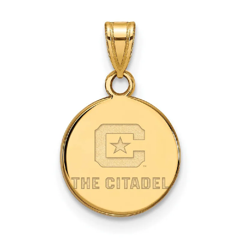 Trending Jewelry Now At Unbeatable Prices 14K Yellow Gold The Citadel Small Logo Disc Pendant Trending Jewelry Now At Unbeatable Prices 14K Yellow Gold The Citadel Small Logo Disc Pendant