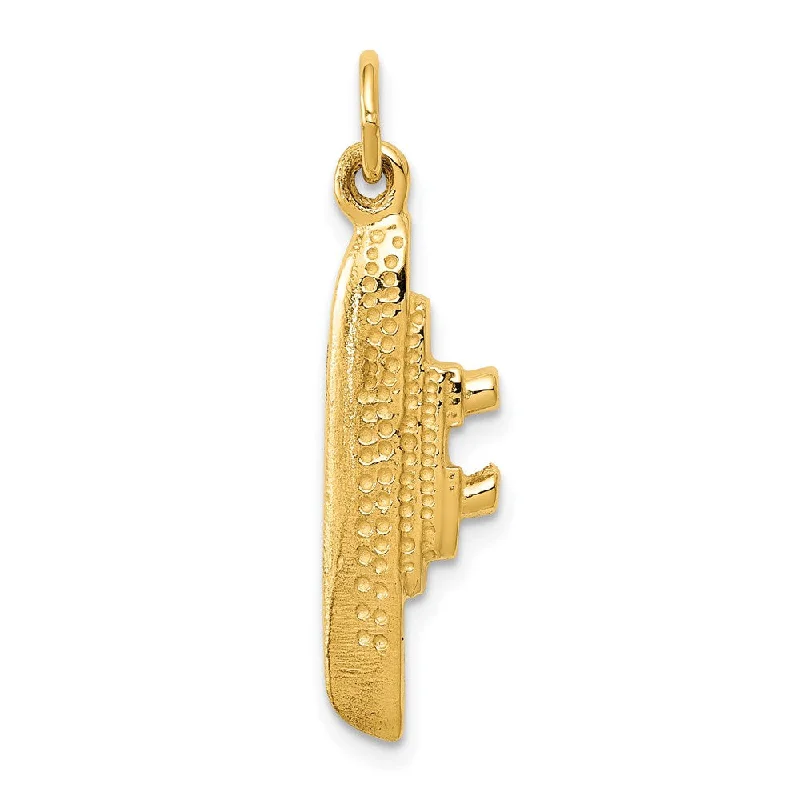 Shine Without Limits – Jewelry Sale Happening Now 14k Yellow Gold Vertical 3D Cruise Ship Pendant and Charm Shine Without Limits – Jewelry Sale Happening Now 14k Yellow Gold Vertical 3D Cruise Ship Pendant and Charm