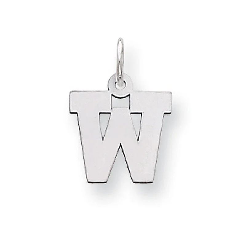 Limited-Stock Jewelry Sale – Shop Before It's Gone Sterling Silver, Amanda Collection Small Block Style Initial W Pendant Limited-Stock Jewelry Sale – Shop Before It's Gone Sterling Silver, Amanda Collection Small Block Style Initial W Pendant