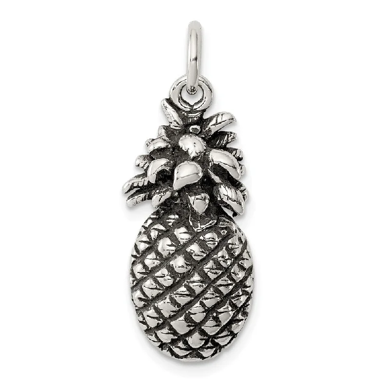Fashion-Forward Jewelry At Exclusive Discounts Sterling Silver Antiqued Pineapple Pendant Fashion-Forward Jewelry At Exclusive Discounts Sterling Silver Antiqued Pineapple Pendant