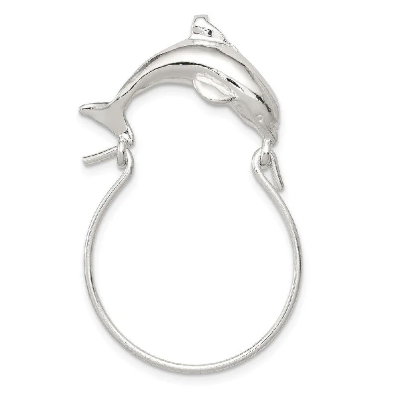 Timeless Jewelry Styles At Wallet-Friendly Prices Sterling Silver Dolphin Charm Holder Pendant Timeless Jewelry Styles At Wallet-Friendly Prices Sterling Silver Dolphin Charm Holder Pendant