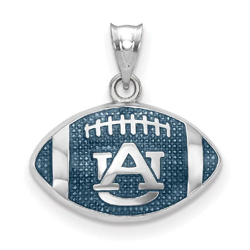 Elegant Jewelry, Exclusive Prices – Shop Now Sterling Silver Rhodium Plated Auburn U. Small Enamel Football Pendant Elegant Jewelry, Exclusive Prices – Shop Now Sterling Silver Rhodium Plated Auburn U. Small Enamel Football Pendant