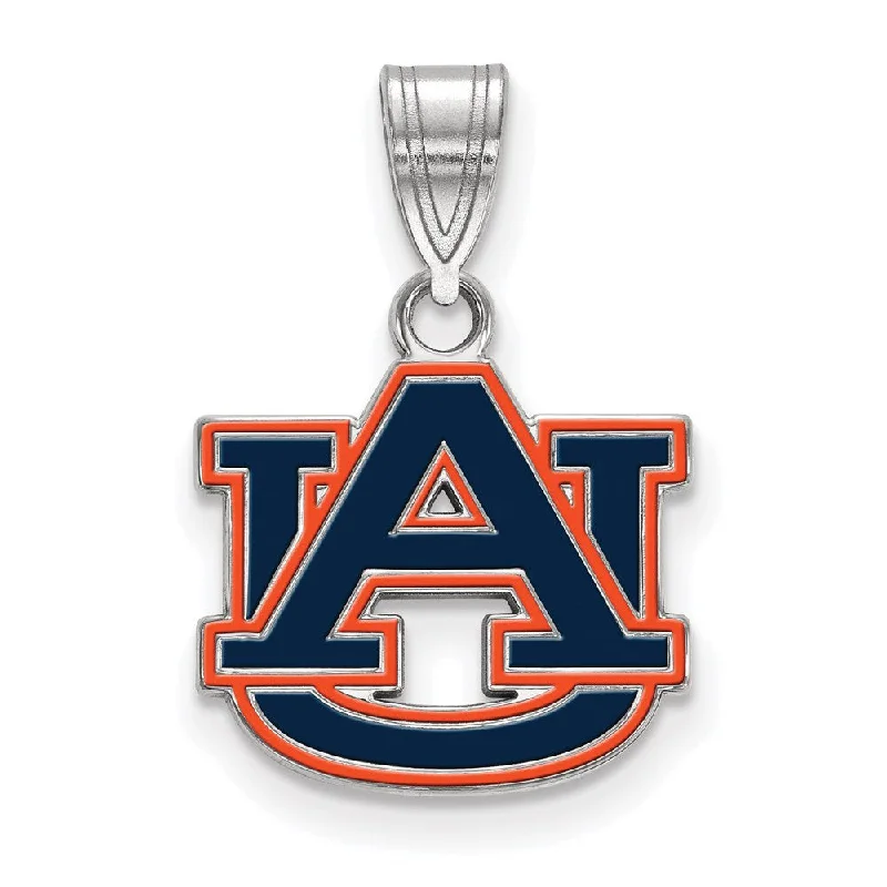 Huge Savings On Timeless Jewelry Collections Sterling Silver Rhodium Plated Auburn U. Small Enamel Pendant Huge Savings On Timeless Jewelry Collections Sterling Silver Rhodium Plated Auburn U. Small Enamel Pendant
