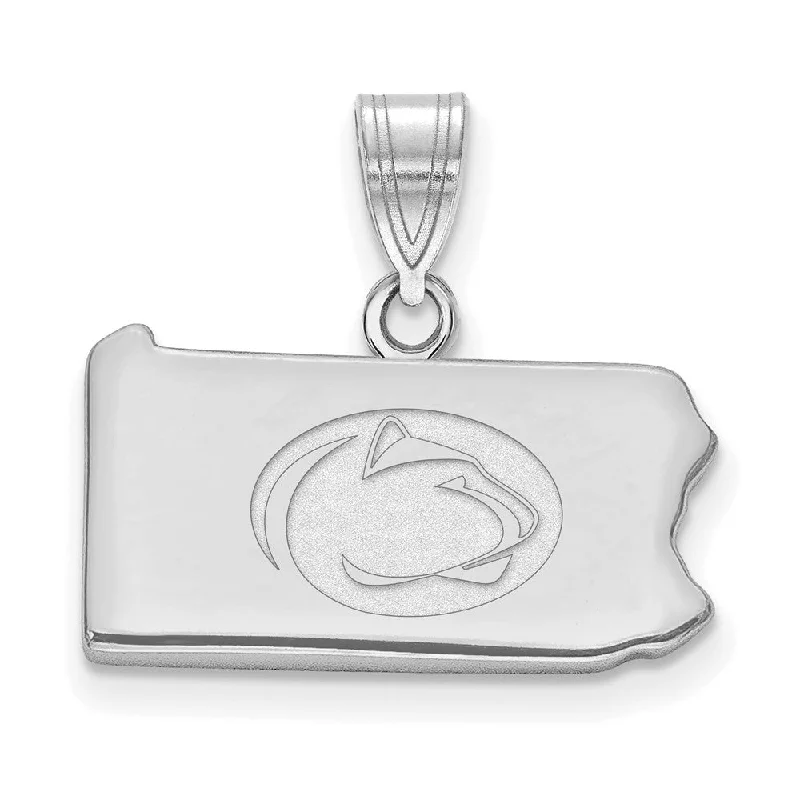 Stunning Jewelry At Even More Stunning Prices Sterling Silver Rhodium Plated Penn State University State Pendant Stunning Jewelry At Even More Stunning Prices Sterling Silver Rhodium Plated Penn State University State Pendant