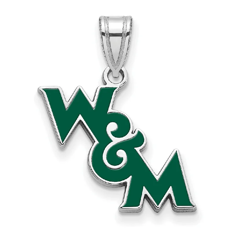 Seasonal Jewelry Sale – Upgrade Your Collection Sterling Silver Rhodium Plated William and Mary MD Enamel Pendant Seasonal Jewelry Sale – Upgrade Your Collection Sterling Silver Rhodium Plated William and Mary MD Enamel Pendant