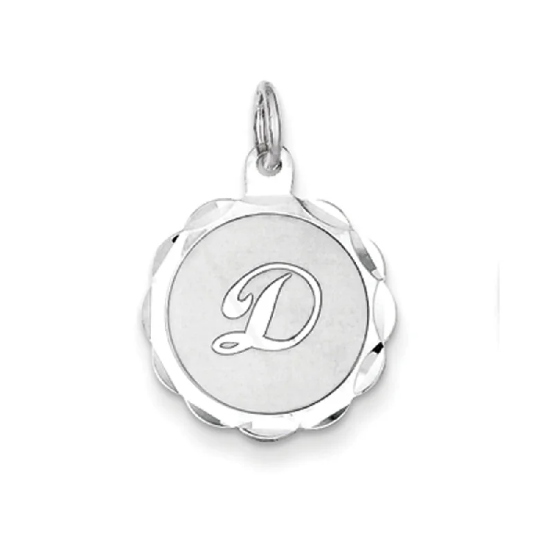 Unmissable Deals On Handmade Jewelry Collections Sterling Silver, Sarah Collection 15mm Brocaded Disc Initial D Pendant Unmissable Deals On Handmade Jewelry Collections Sterling Silver, Sarah Collection 15mm Brocaded Disc Initial D Pendant