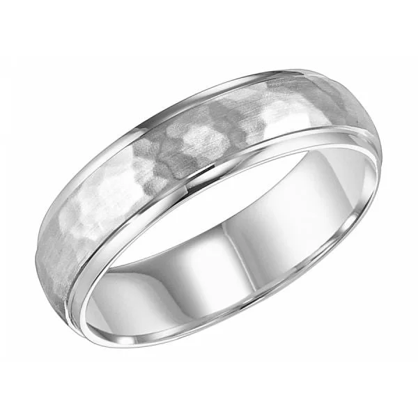 Shop Elegant Jewelry At Unbeatable Prices Hammered & Polished 6MM Men's Band
