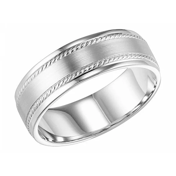 Exclusive Gemstone Jewelry At Special Prices Brushed and Braided Wedding Band