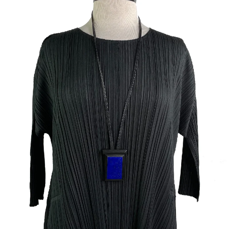 Unmissable Deals On Handmade Jewelry Collections LAPIS LAZULI / EBONY PENDANT