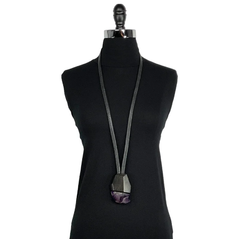 Flash Sale On Stunning Jewelry – Don't Miss Out AMETHYST/EBONY PENDANT