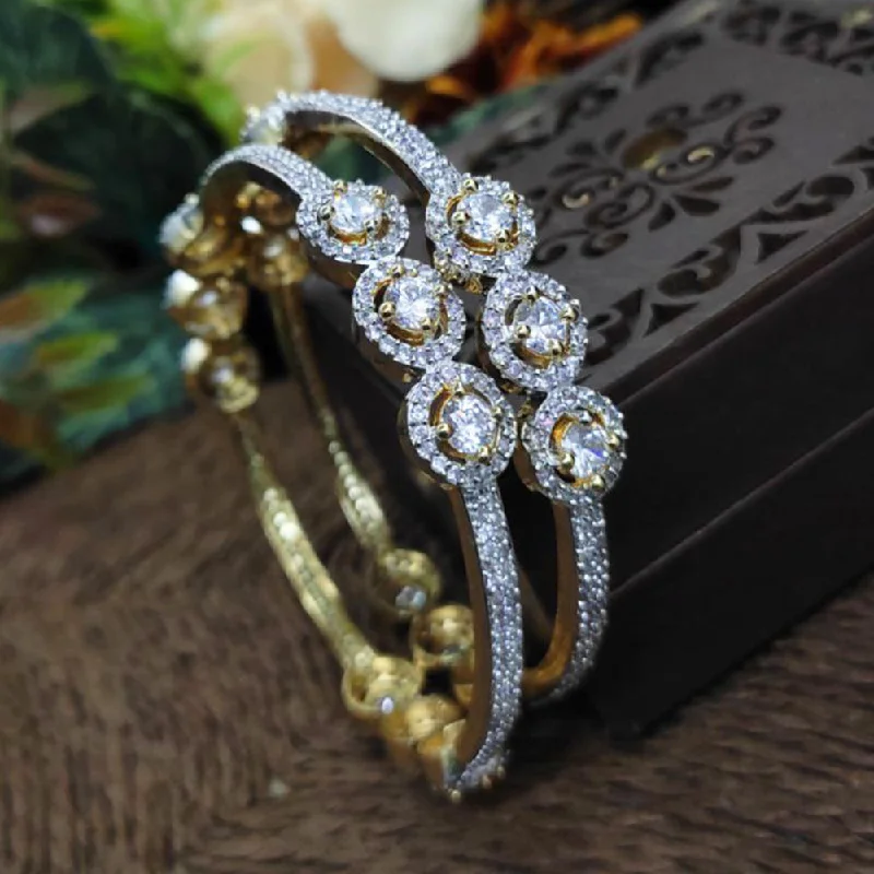Luxury Jewelry Sale – Sparkle For Less Aamrapali Gold Plated AD Bangle