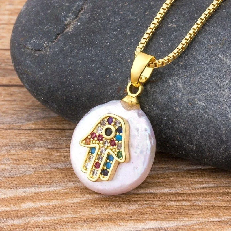 Luxury Jewelry Without The Luxury Price Tag Hamsa Hand Protection Necklace