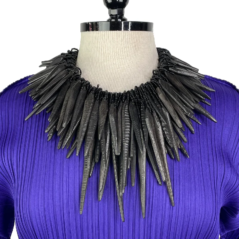 Get The Jewelry You Love At A Price You Love TEXTURED KAMAGONG SPEARS NECKLACE