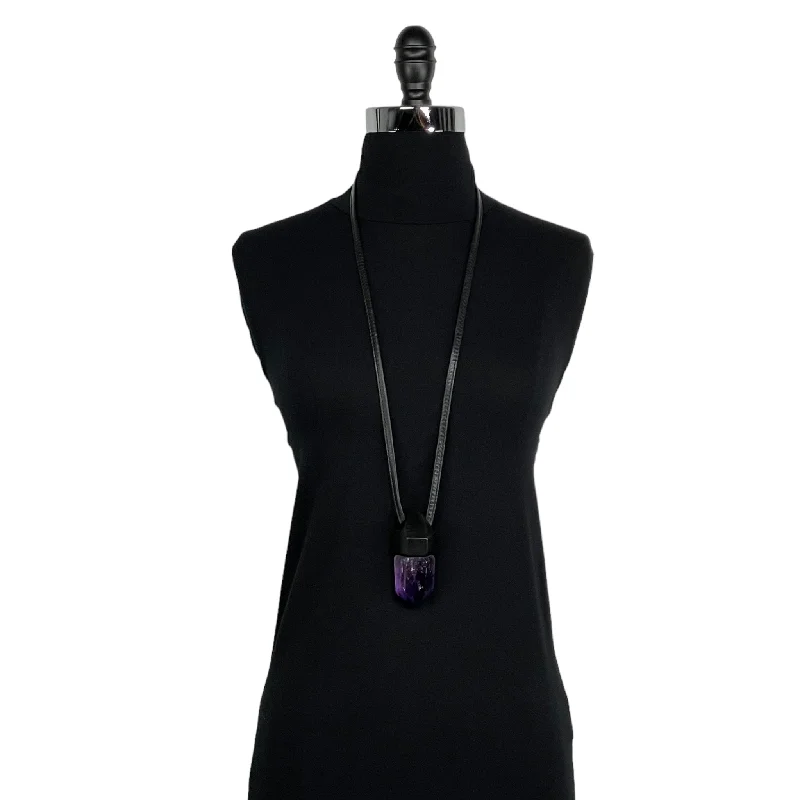 Seasonal Jewelry Deals – Elevate Your Style AMETHYST/EBONY PENDANT