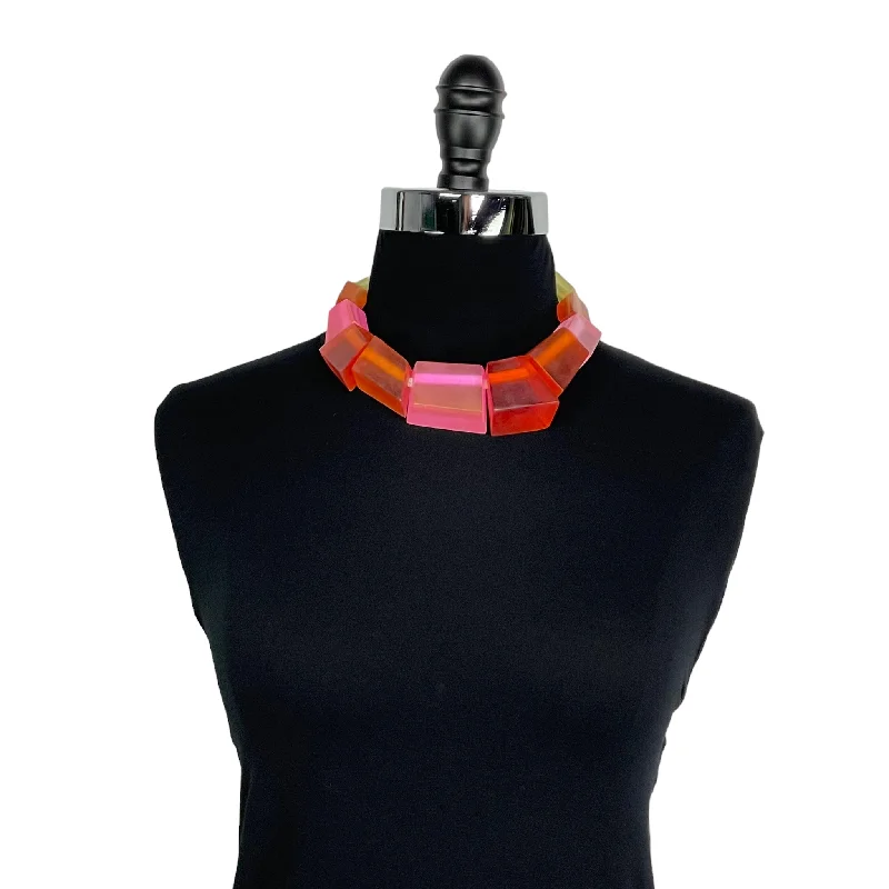 Elegant Designs, Unbeatable Discounts – Shop Jewelry Now POPPY RECTANGLE PIECED NECKLACE