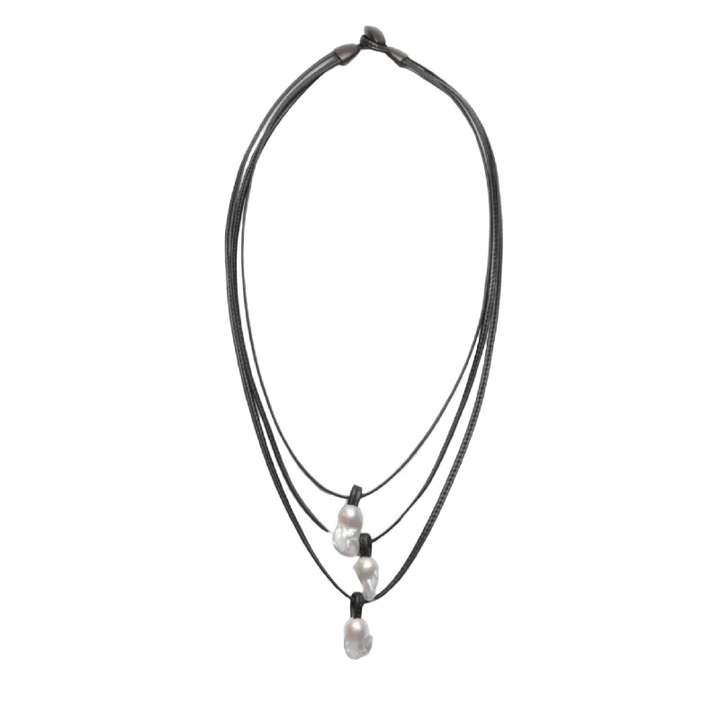 The Perfect Jewelry Piece At The Perfect Discount 3 STRAND BAROQUE PEARLS NECKLACE