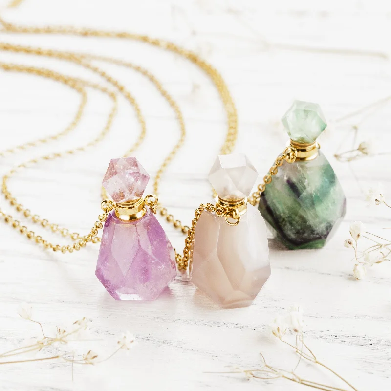 Trending Jewelry Now At Unbeatable Prices Crystal Perfume Necklace