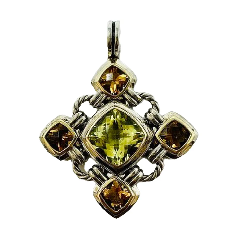 Stunning Statement Jewelry, Unbeatable Discounts David YurmanRenaissance Citrine and Quartz Pendant Stunning Statement Jewelry, Unbeatable Discounts David YurmanRenaissance Citrine and Quartz Pendant