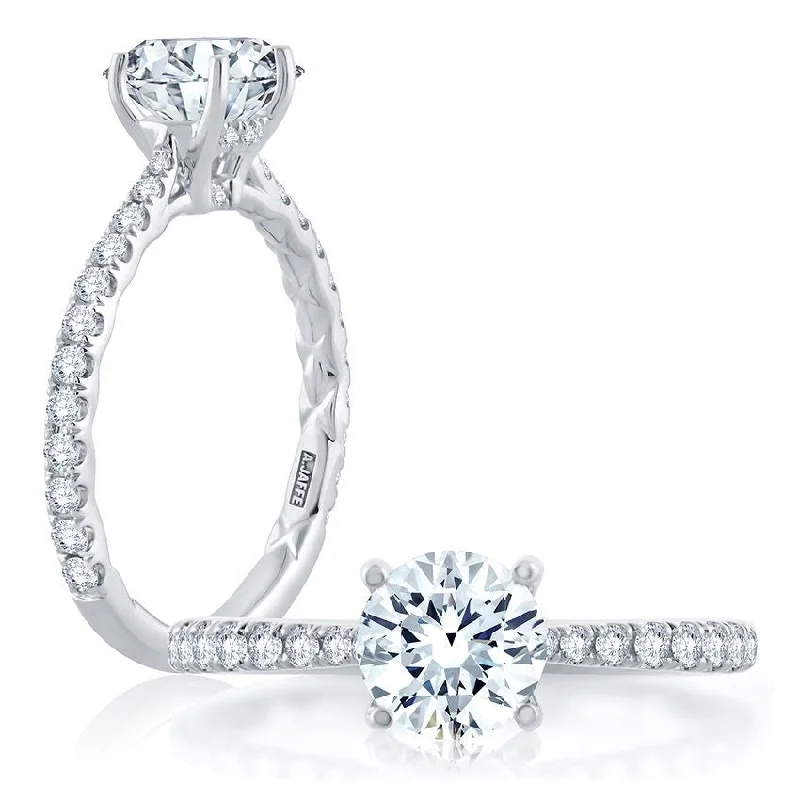 Personalized Engraved Jewelry For Meaningful Gifts Diamond Semi-Mount Ring