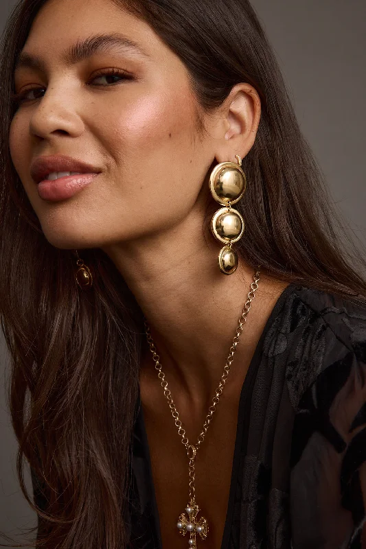 Must-Have Jewelry Pieces At Reduced Prices Echo Gold Dome Earrings