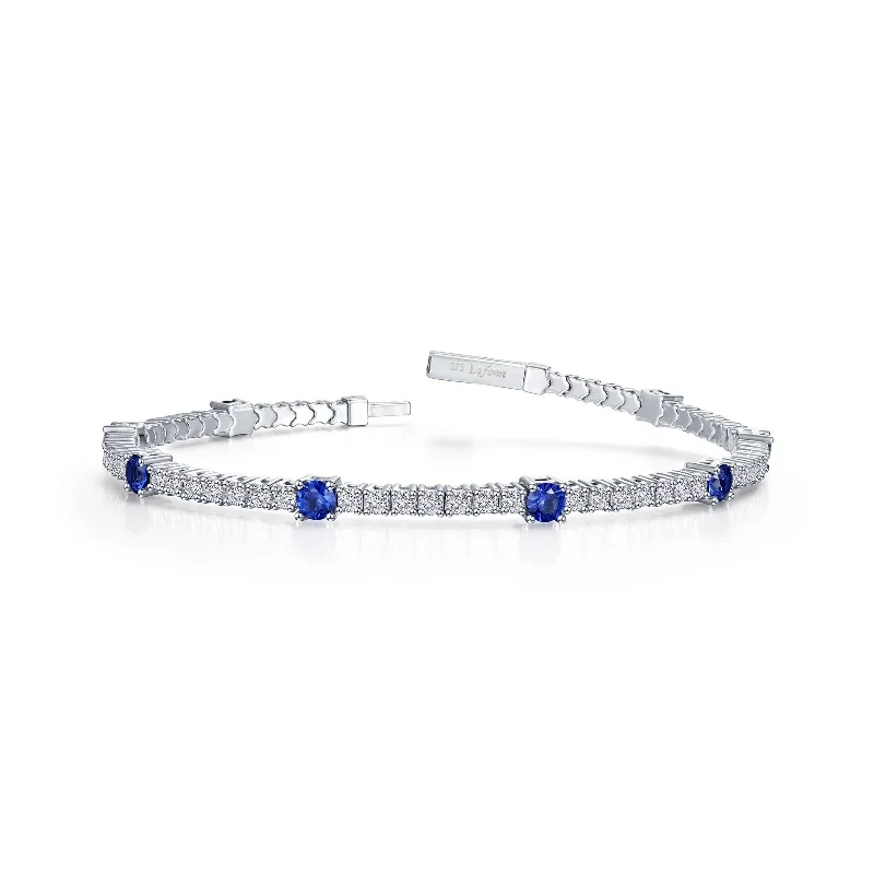 Last Chance To Shop High-End Jewelry At Markdown Prices Flexible Sapphire Bracelet in Sterling Silver Last Chance To Shop High-End Jewelry At Markdown Prices Flexible Sapphire Bracelet in Sterling Silver