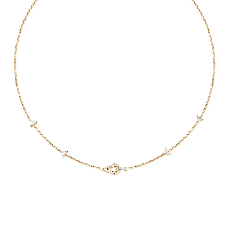 Must-Have Jewelry At Unbelievable Discounts Geometric Satellite Necklace in Gold Plated Sterling SIlver Must-Have Jewelry At Unbelievable Discounts Geometric Satellite Necklace in Gold Plated Sterling SIlver