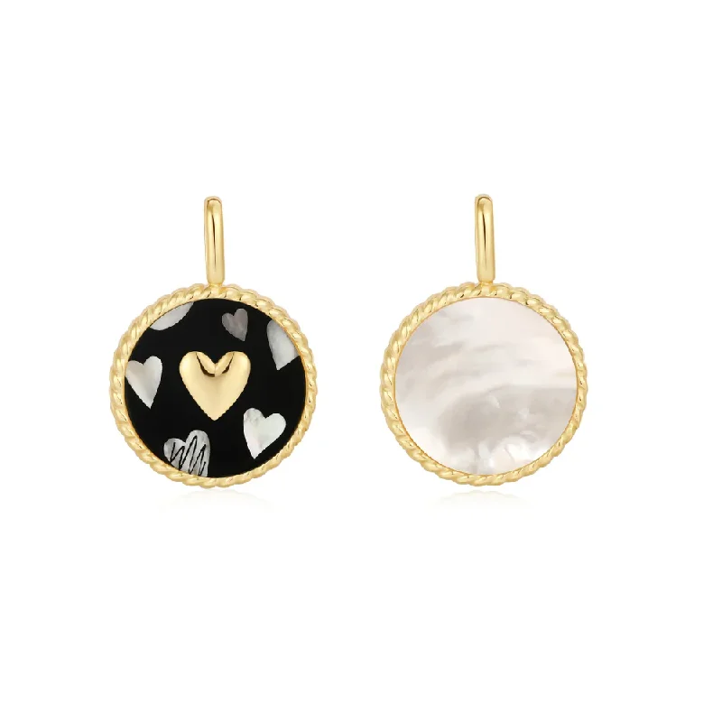 Shop High-Quality Jewelry At Jaw-Dropping Discounts Gold Heart Enamel and Mother of Pearl Charm Shop High-Quality Jewelry At Jaw-Dropping Discounts Gold Heart Enamel and Mother of Pearl Charm