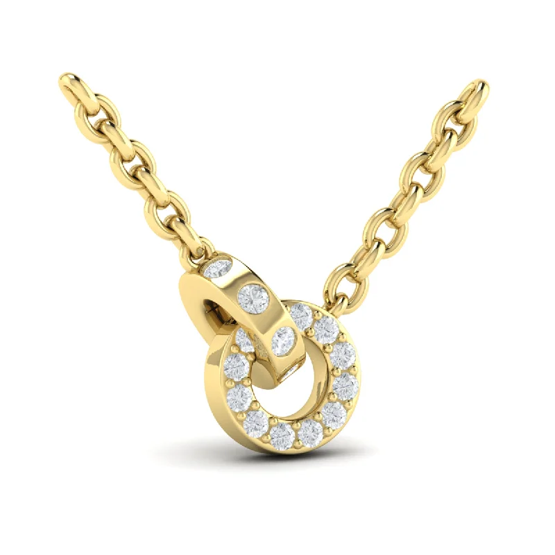 Grab Your Dream Jewelry At The Lowest Prices Grown Diamond Interlocking Necklace in 14K Gold Grab Your Dream Jewelry At The Lowest Prices Grown Diamond Interlocking Necklace in 14K Gold
