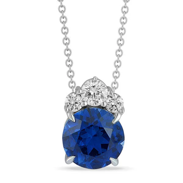 Exclusive Online Discounts On Stylish Jewelry Grown Diamond & Sapphire Necklace in 14K White Gold Exclusive Online Discounts On Stylish Jewelry Grown Diamond & Sapphire Necklace in 14K White Gold