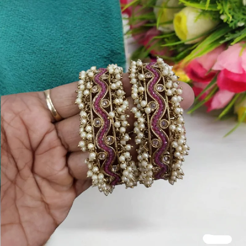 Exclusive Jewelry Offers – Shine For Less JCM Gold Plated Pearl Bangles Set