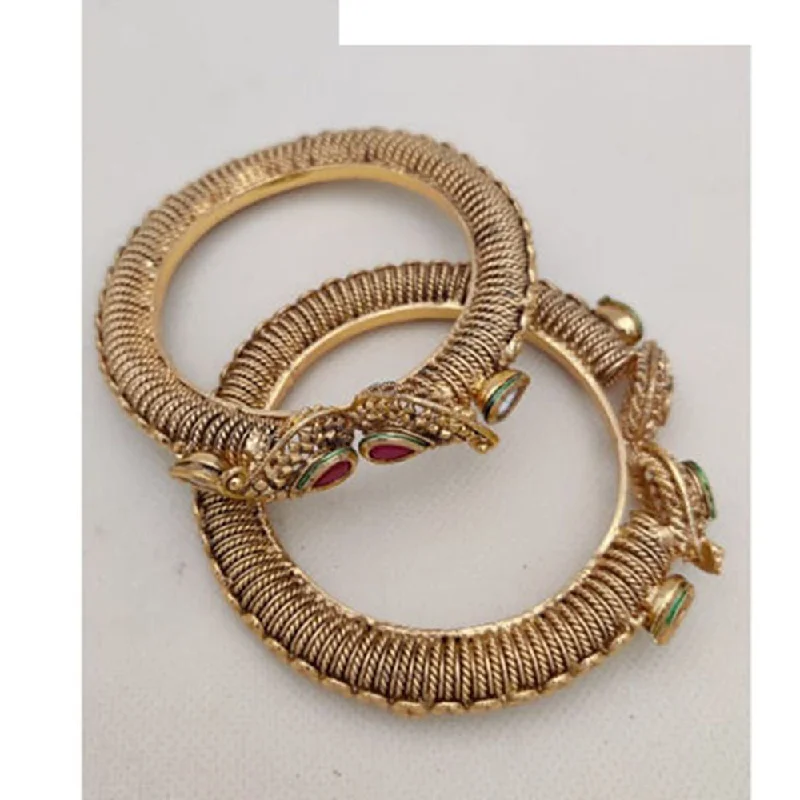 Jewelry Deals That Outshine The Rest Jewel Addiction Gold Plated Pota Stone Openable Bangles Set