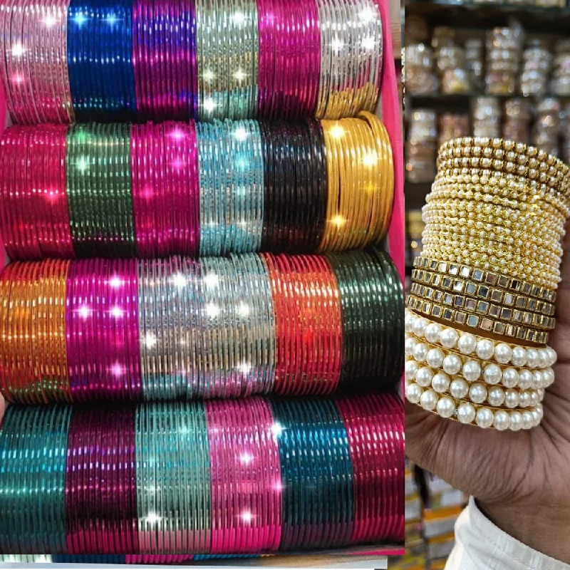 Exclusive Jewelry Offers – Sparkle For Less Kavita Art Gold Plated Bangles Set