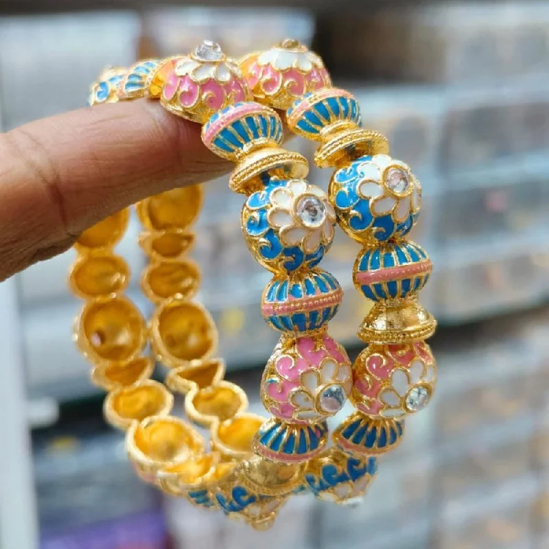 Exclusive Jewelry Bundles At Discounted Rates Kavita Art Gold Plated Kundan And Meenakari Bangles Set Exclusive Jewelry Bundles At Discounted Rates Kavita Art Gold Plated Kundan And Meenakari Bangles Set