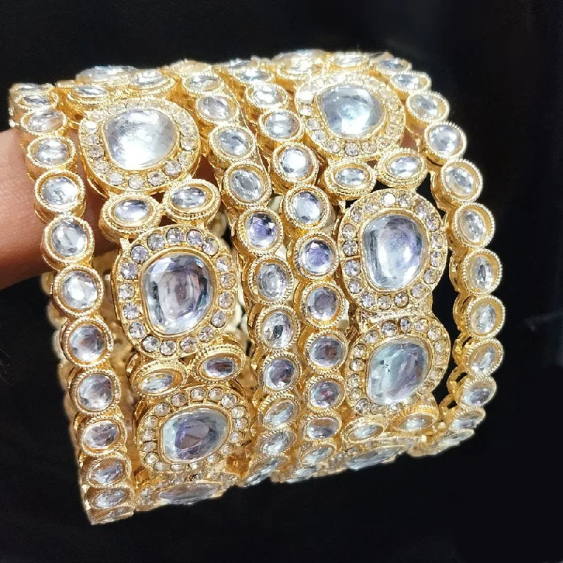 Exclusive Jewelry Offers – Sparkle For Less Kavita Art Gold Plated Kundan Stone Bangle Set Exclusive Jewelry Offers – Sparkle For Less Kavita Art Gold Plated Kundan Stone Bangle Set