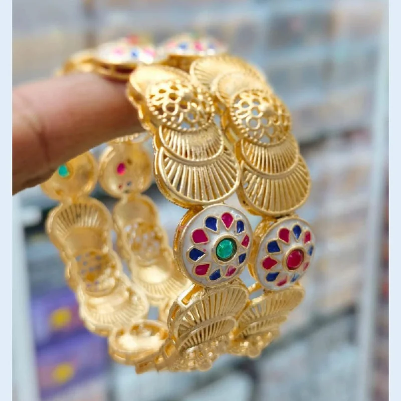 Bestselling Jewelry At Special Promotional Rates Kavita Art Gold Plated Meenakari Bangles Set Bestselling Jewelry At Special Promotional Rates Kavita Art Gold Plated Meenakari Bangles Set
