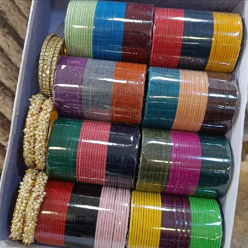 Trending Jewelry Now Available At Exclusive Prices Kavita Art Gold Plated Pearls And Velvet Bangles Set Trending Jewelry Now Available At Exclusive Prices Kavita Art Gold Plated Pearls And Velvet Bangles Set