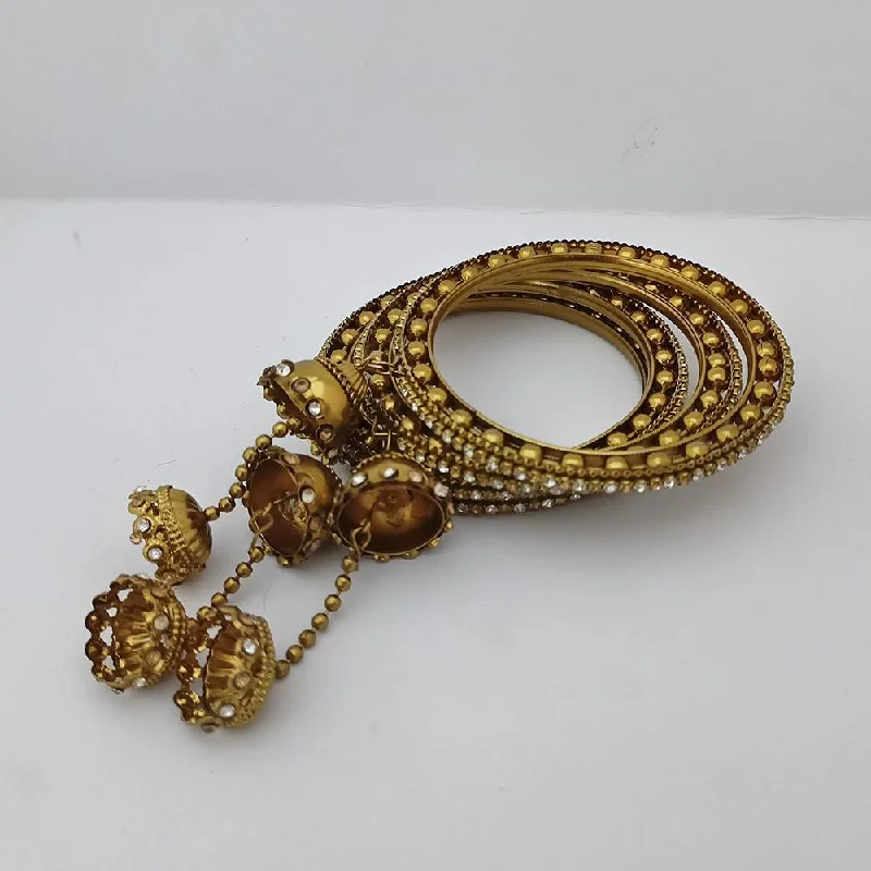 Seasonal Jewelry Deals – Elevate Your Style Kriaa Gold Plated Austrian Stone And Bangle Set - 1404009 Seasonal Jewelry Deals – Elevate Your Style Kriaa Gold Plated Austrian Stone And Bangle Set - 1404009