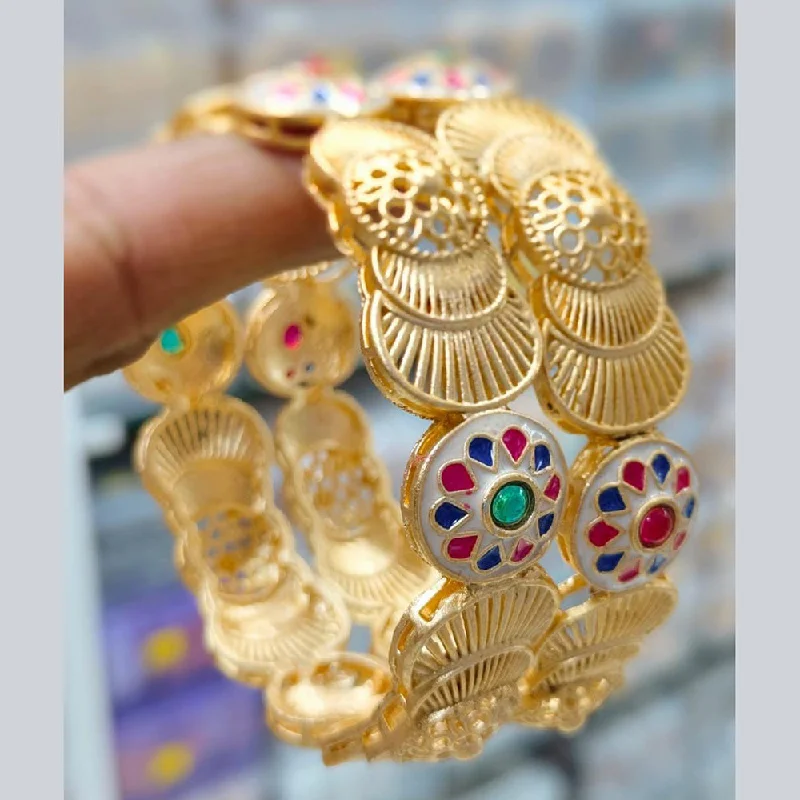 Waterproof Stainless Steel Jewelry For Lasting Beauty Manisha Jewellery Gold Plated Bangle Set Waterproof Stainless Steel Jewelry For Lasting Beauty Manisha Jewellery Gold Plated Bangle Set