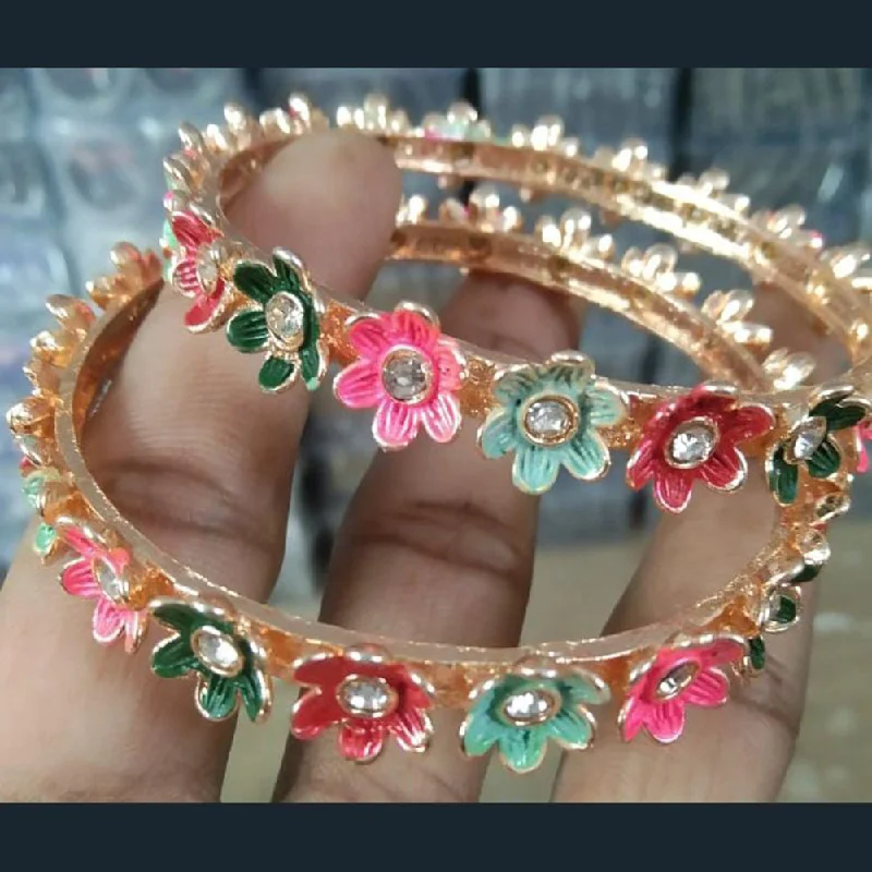Huge Markdowns On Premium Jewelry Styles Manisha Jewellery Gold Plated Bangles Set