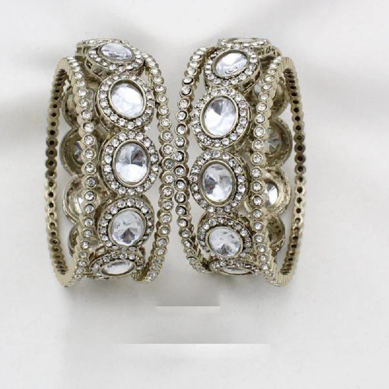 Luxury Meets Affordability – Jewelry Sale Live Now Manisha Jewellery Gold Plated Crystal Stone Bangle Set Luxury Meets Affordability – Jewelry Sale Live Now Manisha Jewellery Gold Plated Crystal Stone Bangle Set