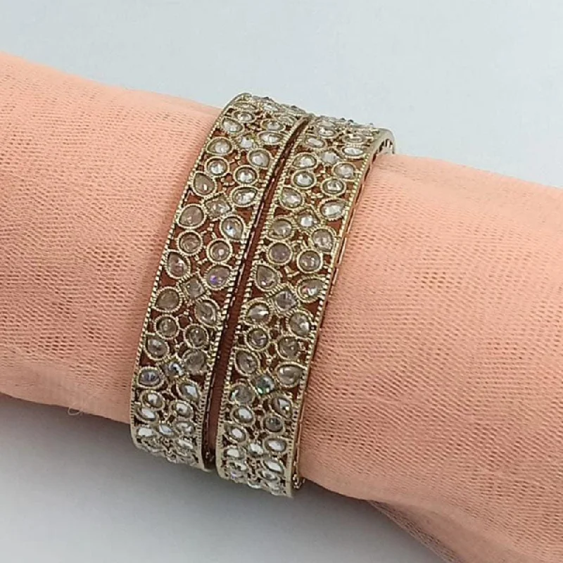 Affordable Luxury Jewelry For Every Occasion Manisha Jewellery Gold Plated Crystal Stone Bangle Set Affordable Luxury Jewelry For Every Occasion Manisha Jewellery Gold Plated Crystal Stone Bangle Set