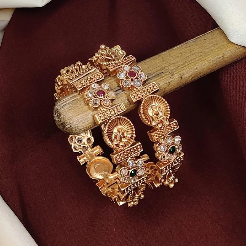Chic And Stylish Jewelry At Exclusive Prices Manisha Jewellery Gold Plated Crystal Stone Bangles Set Chic And Stylish Jewelry At Exclusive Prices Manisha Jewellery Gold Plated Crystal Stone Bangles Set