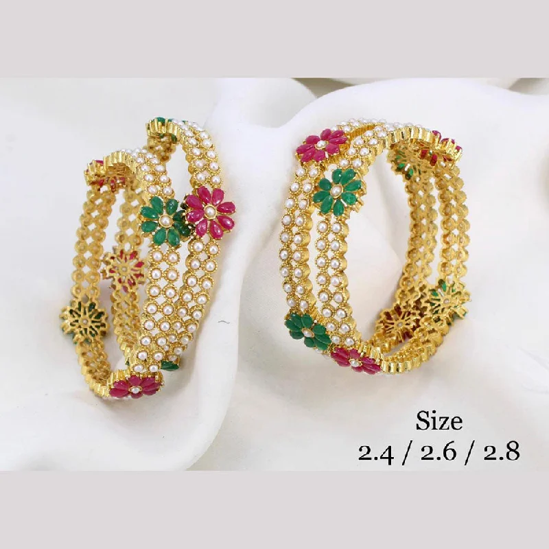 Shop Trending Jewelry With Exclusive Savings Manisha Jewellery Gold Plated Kundan Stone Bangles Set