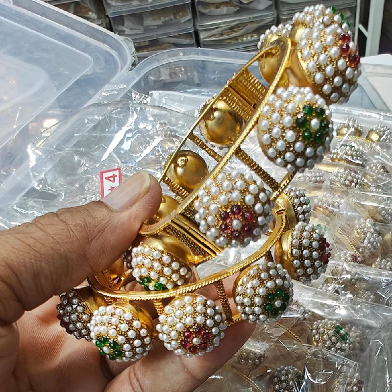 Bestselling Jewelry At Special Promotional Rates Manisha Jewellery Gold Plated Pearls Openable Bangles Set Bestselling Jewelry At Special Promotional Rates Manisha Jewellery Gold Plated Pearls Openable Bangles Set
