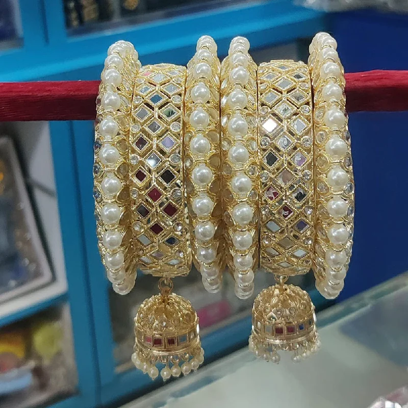 Huge Savings On Timeless Jewelry Collections Manisha Jewellery Gold Plated AD Bangles Set Huge Savings On Timeless Jewelry Collections Manisha Jewellery Gold Plated AD Bangles Set