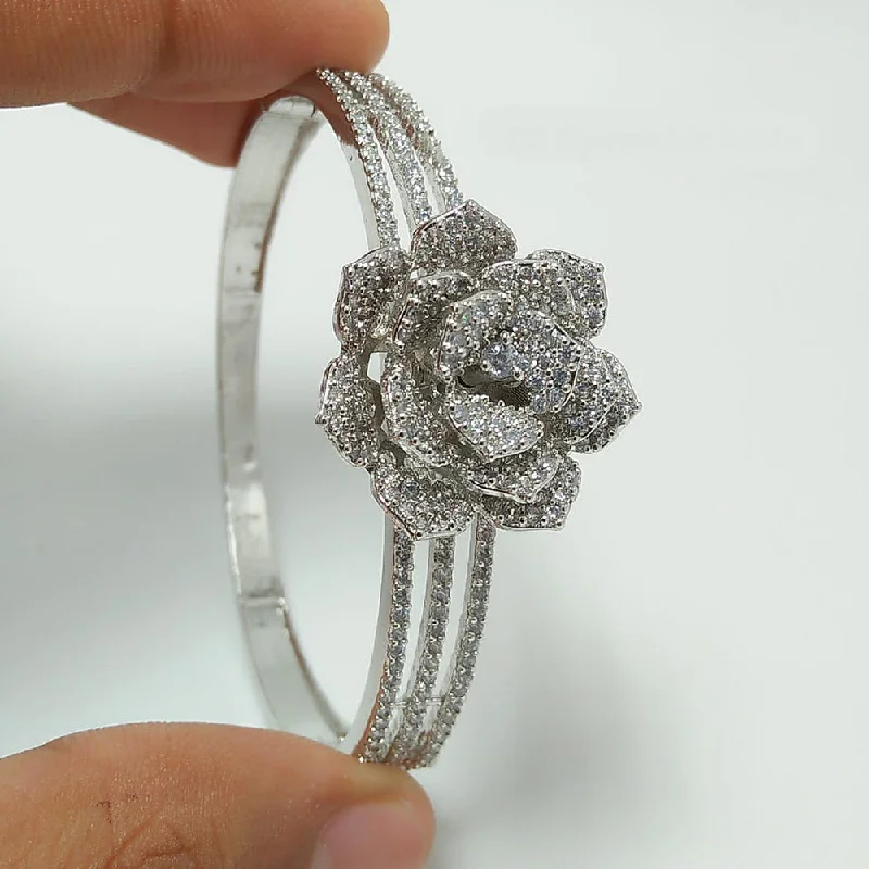 Luxury Jewelry At Unbeatable Discounts Manisha Jewellery Silver Plated Austrian Stone Bangle Luxury Jewelry At Unbeatable Discounts Manisha Jewellery Silver Plated Austrian Stone Bangle