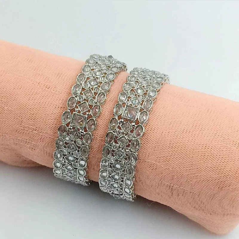 Exclusive Jewelry Sale – Shine For Less Manisha Jewellery Silver Plated Crystal Stone Bangle Set Exclusive Jewelry Sale – Shine For Less Manisha Jewellery Silver Plated Crystal Stone Bangle Set